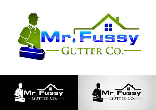 Mr. Fussy Gutter Co.- (Logo Design) - Trade