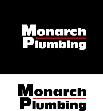 This is a business Logo for Monarch Plumbing - Construction