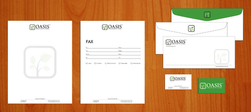 Oasis Property Care Business Card Set - Outdoors