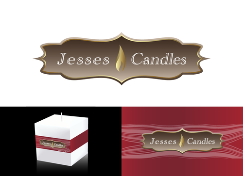 This is a business logo, the name of the company is JessesCandlesllc - Novelties