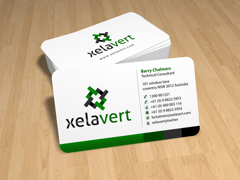 Xelavert Business Cards & Stationery Design - Information Technology