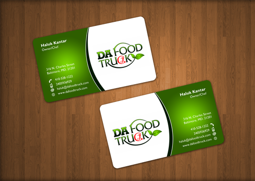 Business Card for Food Truck- " Da Food Truck" - Hospitality Industry