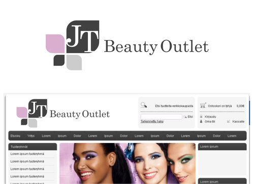 Business logo for a beauty e-commerce website - Retailers