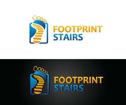 Business Logo for Footprint Stairs - Construction