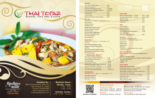Thai Topaz Restaurant Other Winning Design by vectogravic