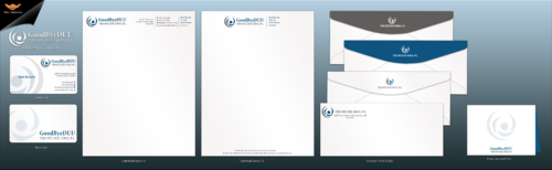 The Ryczek Firm, P.C. Biz Cards, letterhead, envelop, thank you cards, and powerpoint template - Law
