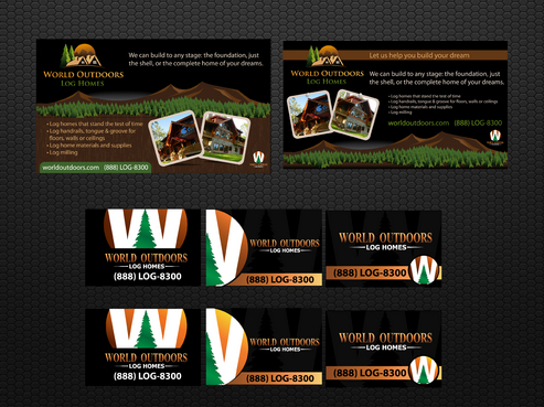 World Outdoors Log Homes Signs - Construction