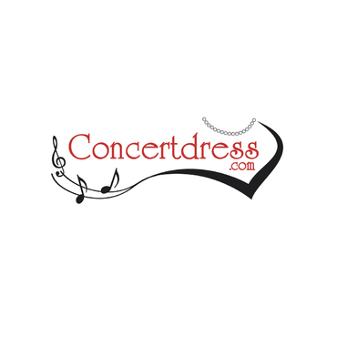 Modern logo for concert dress and accessories website - Music