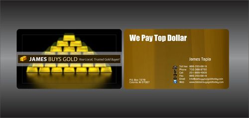 "Cash For Gold" business cards - Jewelry