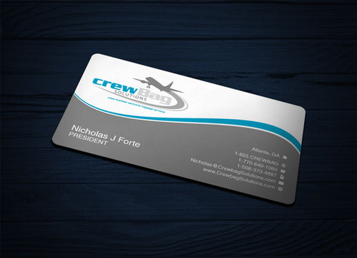 Business Cards for flight crew luggage repair service - Aviation