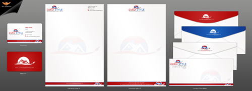 Business card and stationery for painting company - Construction