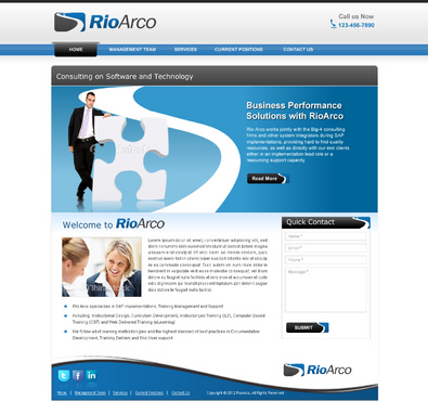 Professional website for IT consultancy firm - Consulting