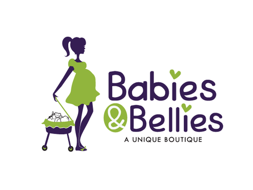 logo for a retail boutique specializing in maternity and baby/children clothing and accessories - Retailers