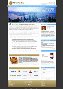 Managing Across Asia Blog Design Template Winning Design by mashastudio