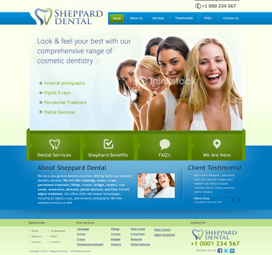 Website for new general dentistry practice - Health