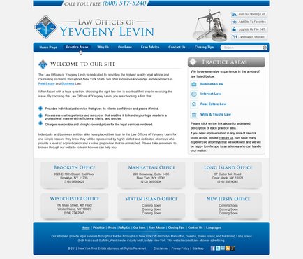 Wordpress Website for Law Office - Law