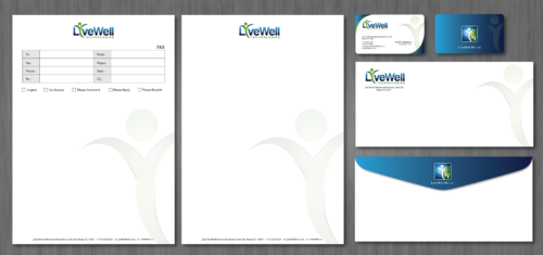 LiveWell Technologies and Rx Business Cards and Stationery Winning Design by ArtworksKingdom