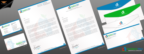 New HVAC business card and stationary - Construction