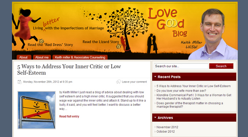 Blog header/template design for marriage blog - Health