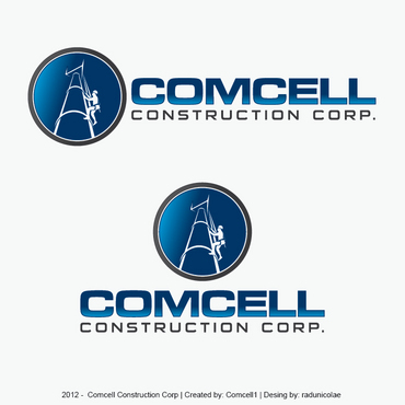 logo for a construction company that builds towers and cellular sites - Telecommunications