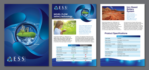 Energy Storage Systems Marketing collateral Winning Design by sylvian