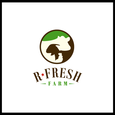 R Fresh Farm Logo Design - Agriculture