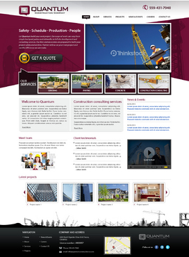 Website for a Construction Company - Construction