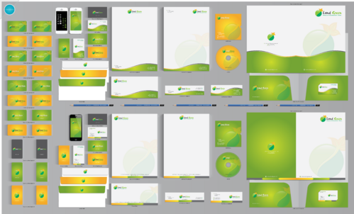 Business Cards and Stationery for Land Green Trade & Management sàrl - Trade