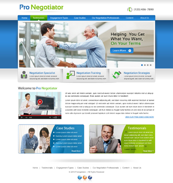 Professional Negotiation Services Website - Internet Services