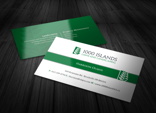 business cards and stationary for landscaping company - Home and Garden