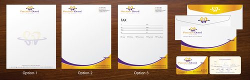 Stationary and Business Card design for Dental office - Medical
