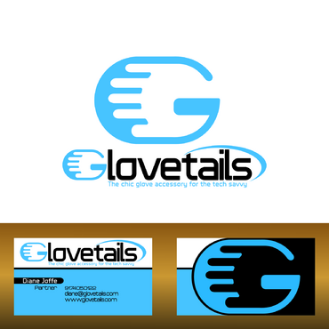 Modern logo for Glovetails, a tech glove accessory - Apparel