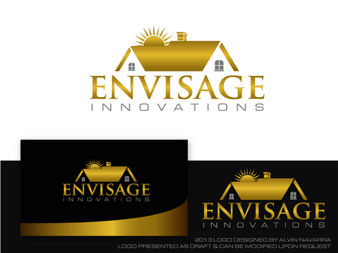 Logo for a real estate company named Envisage Innovations - Real Estate