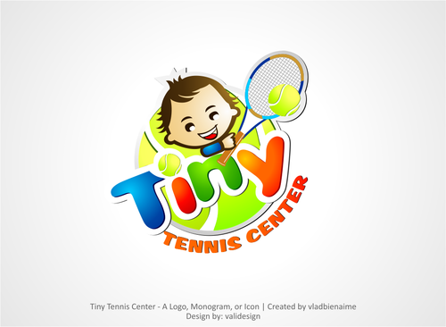 Logo will be for a children’s tennis center specializing in children ages 2-6 years old - Children