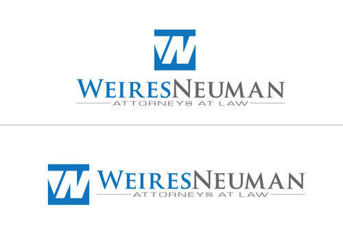 W embedded in blue square