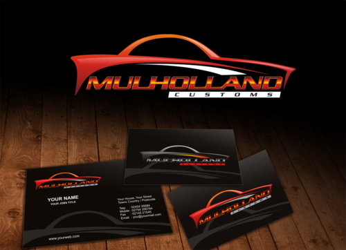 Logo for automotive shop specializing in fabrication, custom builds, restoration, and repair - Automotive