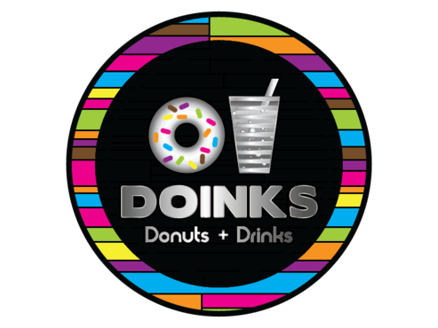 doughnut with drink logo