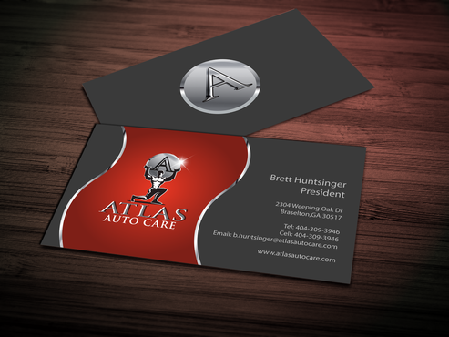 Atlas Auto Care Business Cards and Stationery Winning Design by jpgart92