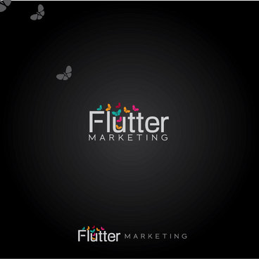 Flutter Marketing Logo Winning Design by Logoziner