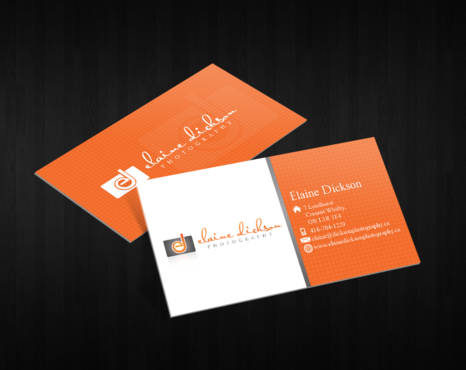 Elaine Dickson Photography Business Cards and Stationery Winning Design by decentdesign