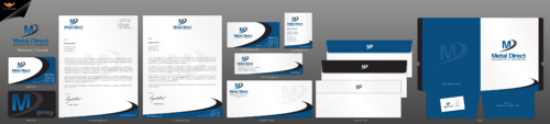 Metal Manufacturing Business Cards and Stationery Winning Design by einsanimation
