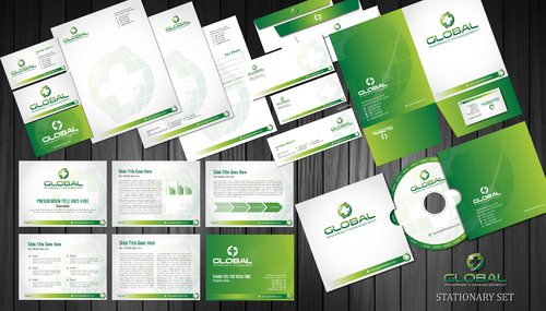 Business Cards and Stationary for Global Business Cards and Stationery Winning Design by Achiver