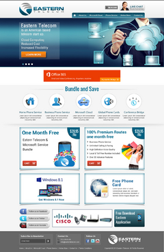 Eastern Telecom Complete Web Design Solution Winning Design by itmech