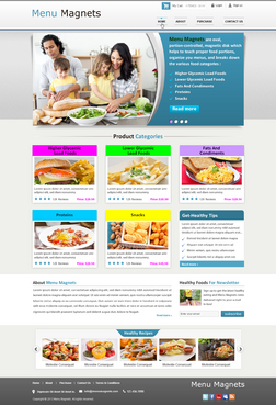 A to Zee Menu Magnets Web Design Winning Design by jogdesigner
