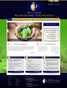 The Center for Nutritional Psychology Complete Web Design Solution Winning Design by jogdesigner