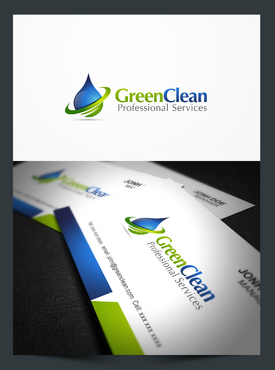 Green Clean Professional Services Logo Winning Design by hawkart