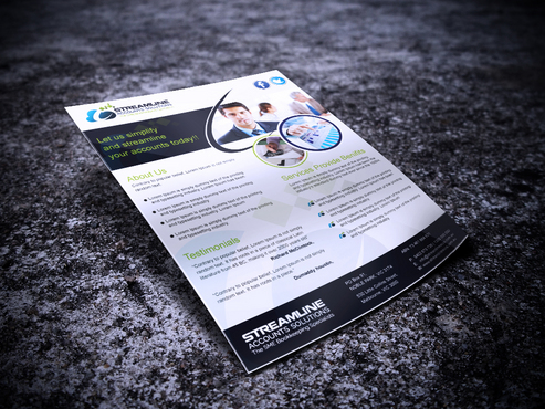 The SME Bookkeeping Specialists Marketing collateral Winning Design by sevensky