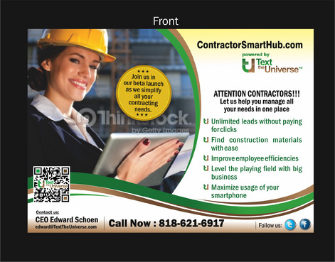 Contractor's Marketing collateral Winning Design by asifwarsi