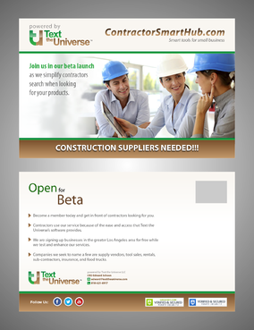 ContractorSmartHub.com Marketing collateral Winning Design by Kaiza