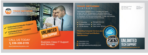 Triad Network Systems Marketing collateral Winning Design by sevensky